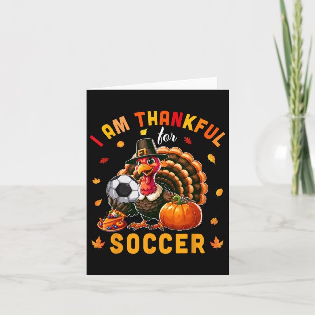 Danke für den Fußball-Erntedank Türkei Matching P Karte (Vorderseite)