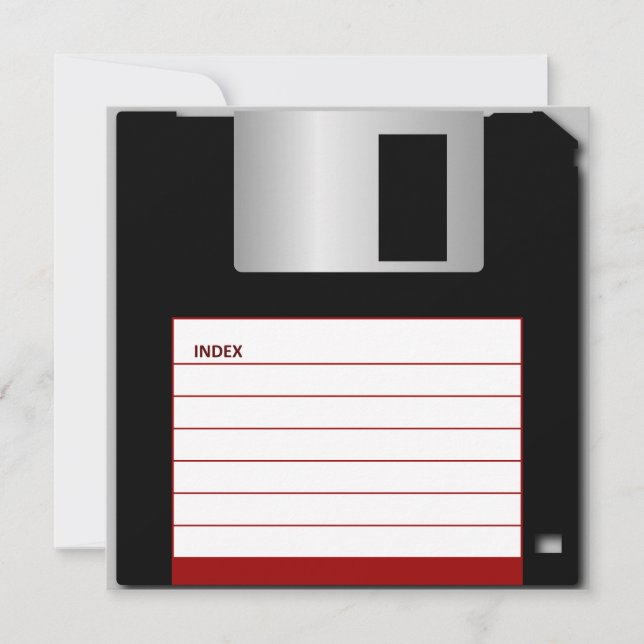 "Danke für den Gerettet" Diskette Danke Karte (Vorderseite)