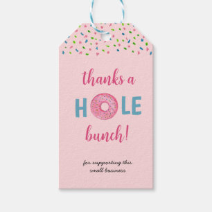 'Danke für den Hole Bunch' niedliche Aquarellblume Geschenkanhänger