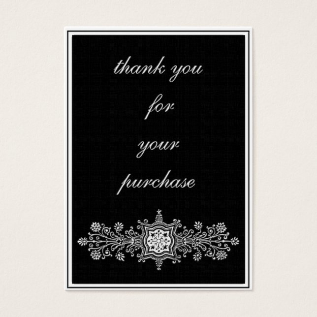 Danke für den Kauf - schwarz (Vorderseite)