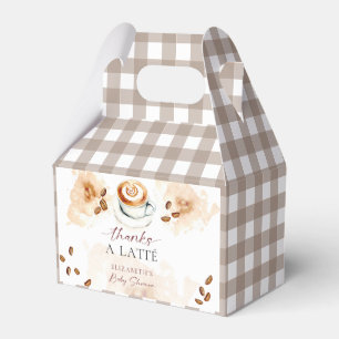 Danke für den Latte Baby Shower Kaffee Thema Geschenkschachtel