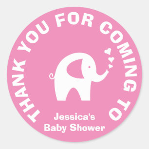Danke für die Ankunft Baby Dusche Gastgeschenk Auf Runder Aufkleber