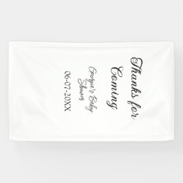 Danke für die Ankunft der Babydusche moderne einfa Banner