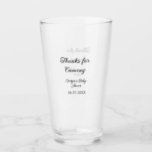 Danke für die Ankunft der Babydusche moderne einfa Glas