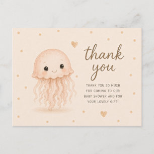 Danke für die Baby-Quallen-Baby-Party Postkarte