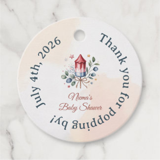 Danke für die Baby Shower 'Kleine Knallkörper' Geschenkanhänger