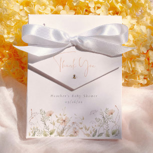 Danke für die Babyparty "Ein kleines Wildblumenmäd Geschenkschachtel