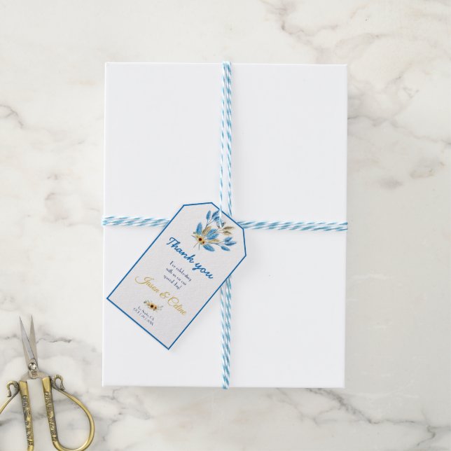 Danke für die Bewerbung von Gastgeschenk Hochzeit- Geschenkanhänger (Mit Garn)