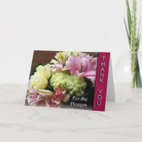 Danke für die Blumen - Blumenblumenstrauß Karte