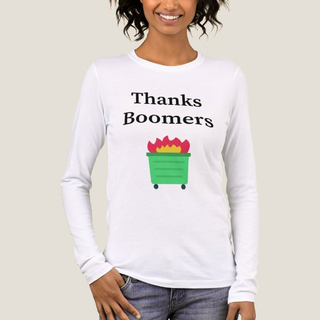 Danke für die Boomer Tri-Blend Shirt (Vorderseite)