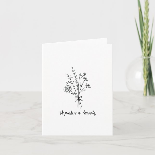 Danke für die Bunch Bouquet Card (Vorderseite)