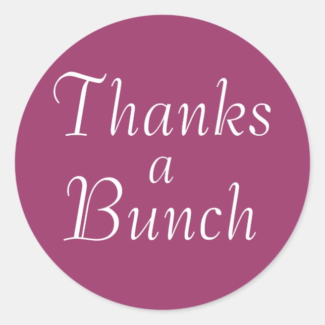 Danke für die Bunch Stickers (Vorderseite)