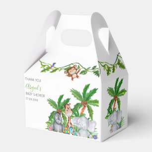 Danke für die Dschungelsafari-Babyparty Geschenkschachtel