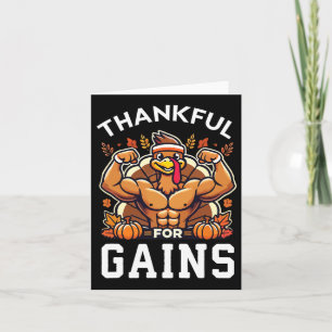 Danke für die Erfolge - Erntedank Funny Gym Workou Karte