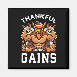 Danke für die Erfolge - Erntedank Funny Gym Workou Magnet