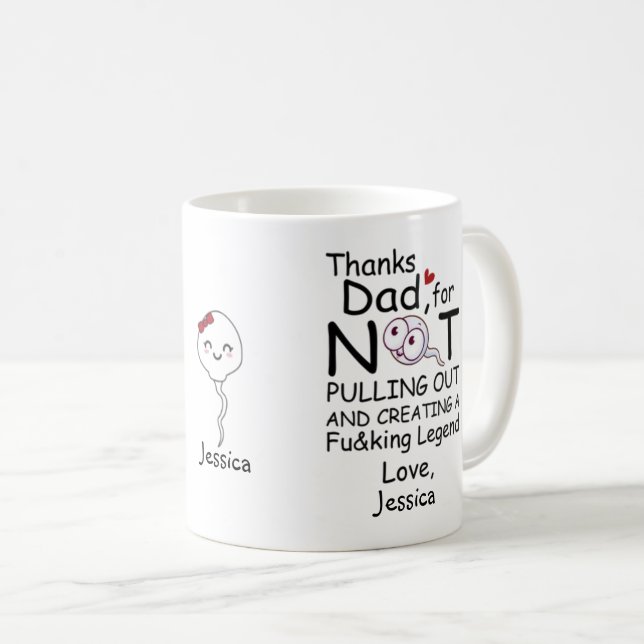 Danke für die Erstellung der Legende von der Tocht Kaffeetasse (VorderseiteRechts)