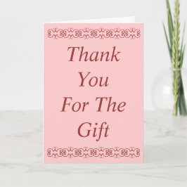 Danke für die Geschenkkarte