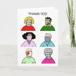 Danke für die Gesichtsmasken Karte
