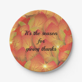 Danke für die Herbstleaves Pappteller