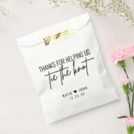 Danke für die Hilfe bei der Krawatte der Knot-Kall Geschenktütchen