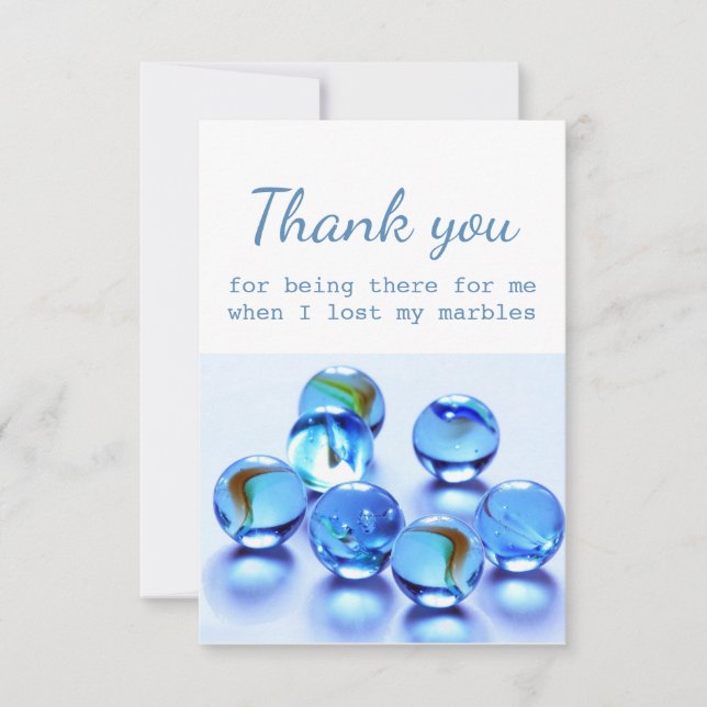 Danke für die Hilfe, wenn ich meine Murmeln verlor (Vorderseite)