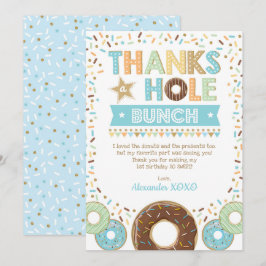 Danke für die Hole Bunch Donut Geburtstag Dankesch Einladung