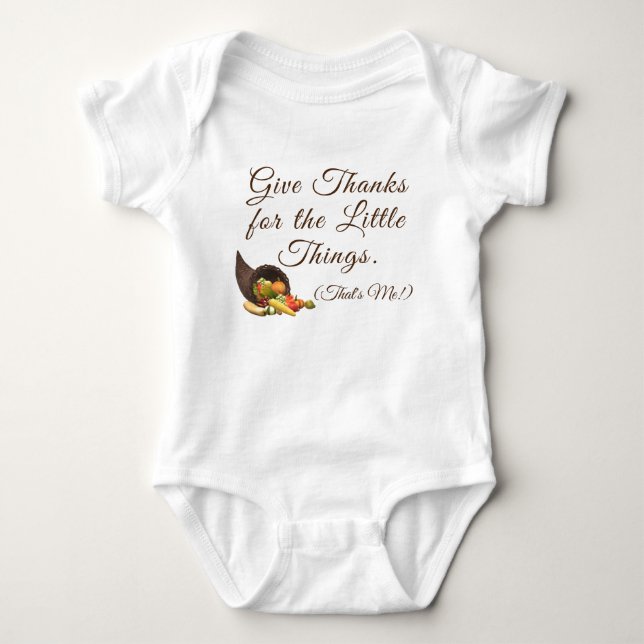 Danke für die Kleinen Dinge Baby Strampler (Vorderseite)