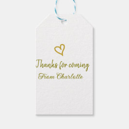 Danke für die kommende Hinzufügen Name Text-Nachri Geschenkanhänger
