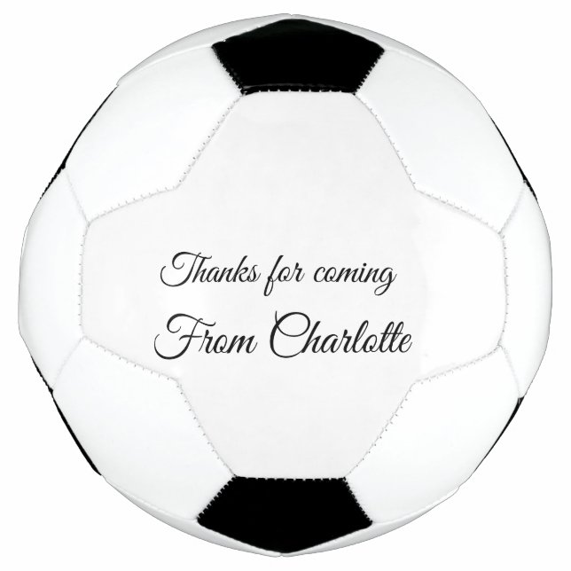 Danke für die kommende Nachricht mit Namen Fußball (Vorderseite)