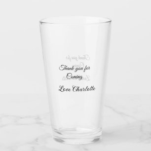 Danke für die kommende Nachricht mit Namen Glas