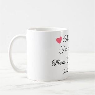 Danke für die kommende Nachricht mit Namen Kaffeetasse