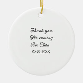 Danke für die kommende Nachricht mit Namen Keramik Ornament