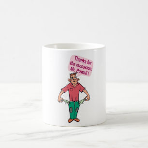 Danke für die Rezession, Herr Powell Kaffeetasse