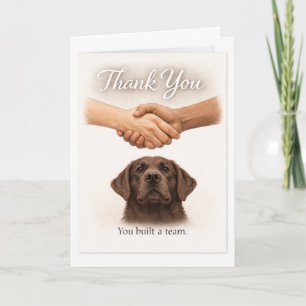 Danke für die Schaffung eines Führhund-Teams – Karte