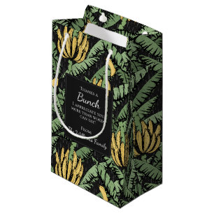 Danke für die schwarze handgezeichnete Banane Kleine Geschenktüte