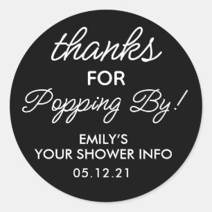 Danke für die Sticker zum Babyshower-Mitbringsel
