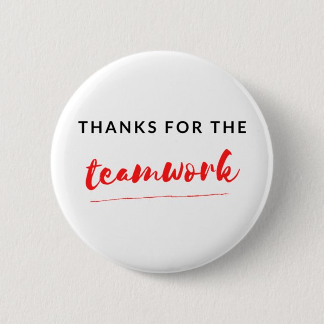 Danke für die Teamarbeit 2 Button (Vorderseite)