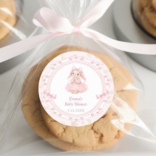 Danke für die Teilnahme an der Baby Shower Little Runder Aufkleber