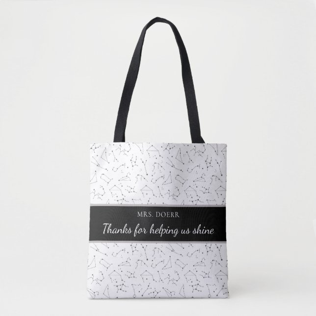 Danke für die Unterstützung der Shine Teacher Tasc Tasche (Vorderseite)