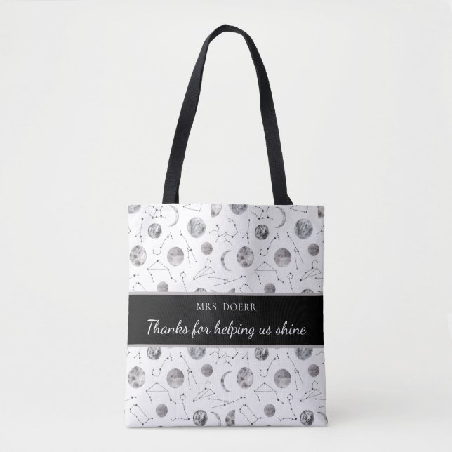 Danke für die Unterstützung der Shine Teacher Tasc Tasche (Vorderseite)