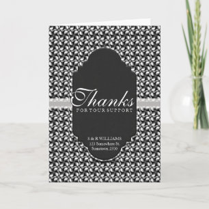 Danke für die Unterstützung für Floral Black+White