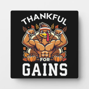 Danke für die Vorteile - Funny Erntedank Gym Fotoplatte