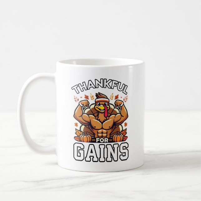 Danke für die Vorteile - Funny Erntedank Gym Kaffeetasse (Links)