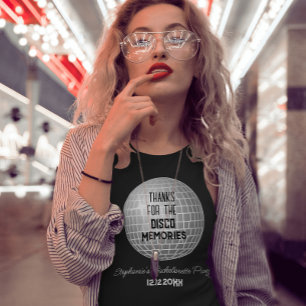 Danke für Disco-Erinnerungen Retro-Junggesellinnen T-Shirt
