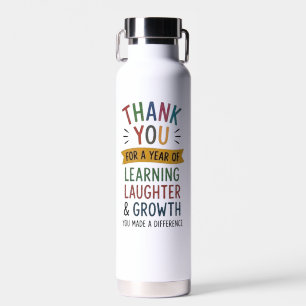 Danke für ein Jahr des Lernens Trinkflasche