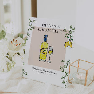 Danke für ein Limoncello Brautparty-Schild Sockelschild