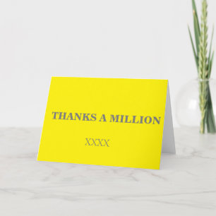 Danke für eine Million Karte
