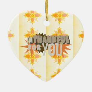 "Danke für euch" Ornament: Ein Symbol der Liebe Keramikornament