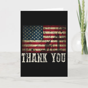 Danke für Ihre Dienste Patriotisch - Veteranen D Karte