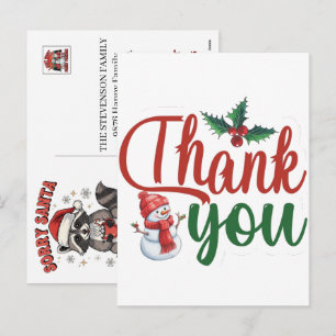 Danke für Ihre Geschäftschristmas-Karten Feiertagspostkarte